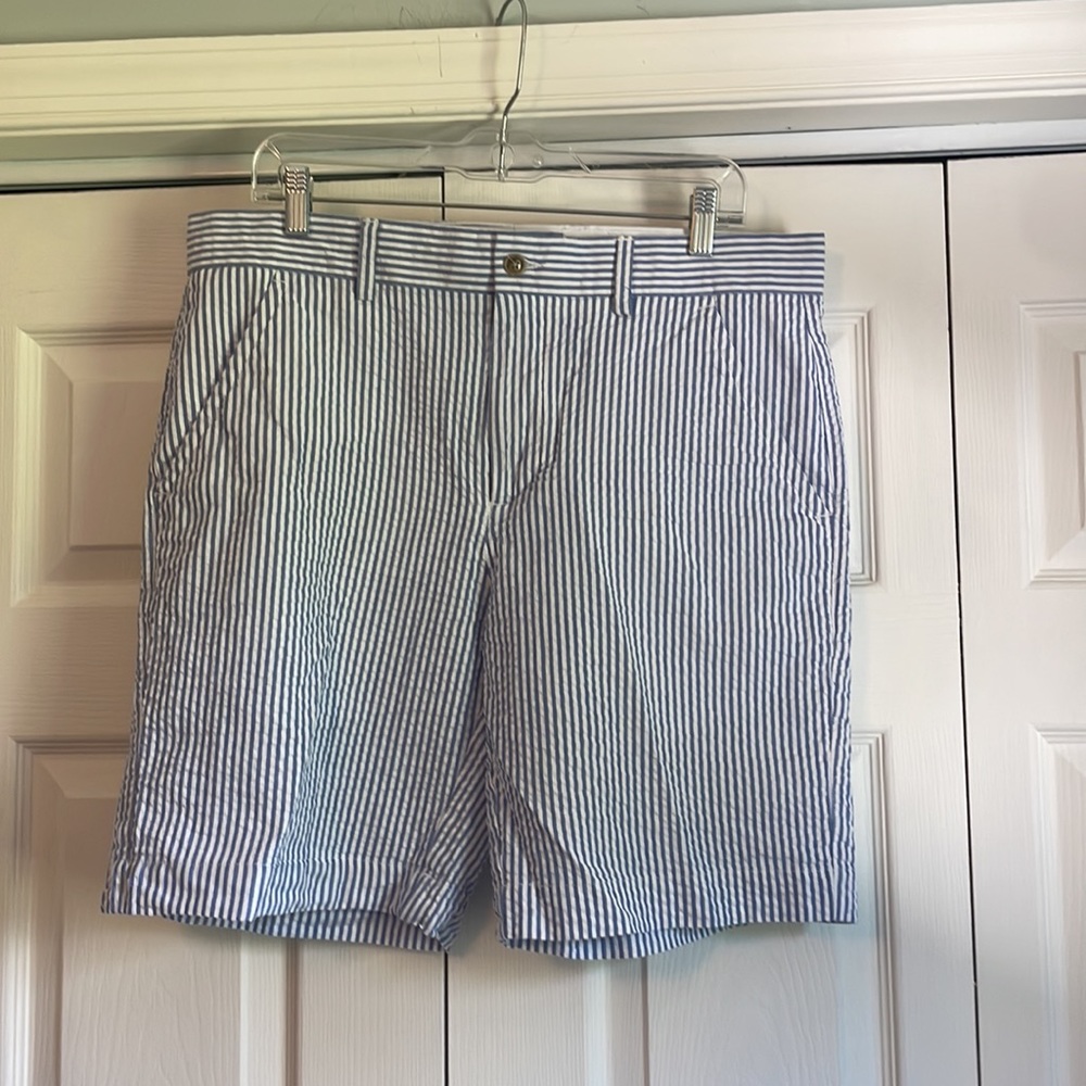 Mens shorts. Alan Flusser Shorts. Seersucker